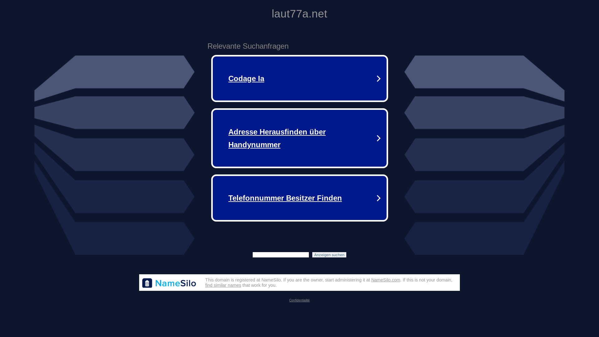 website screenshot of https://laut77a.net/