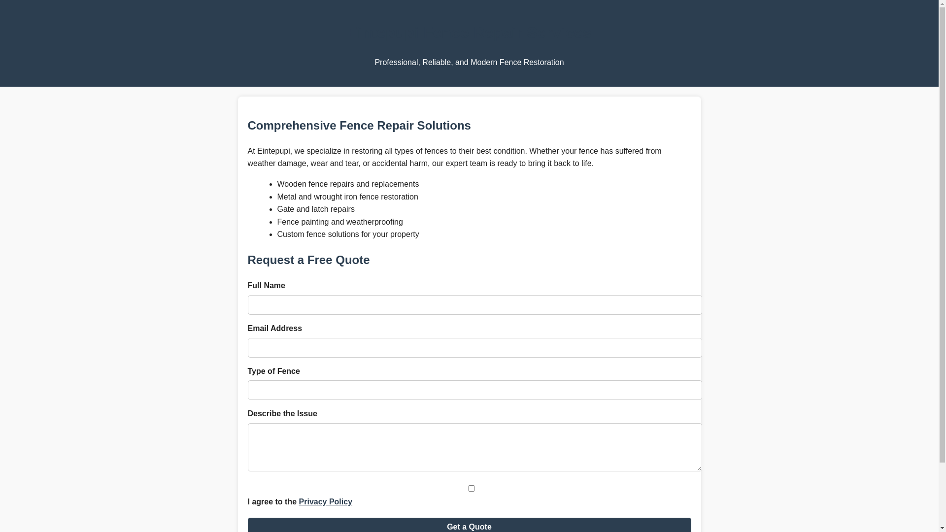website screenshot of https://eintepupi.info/