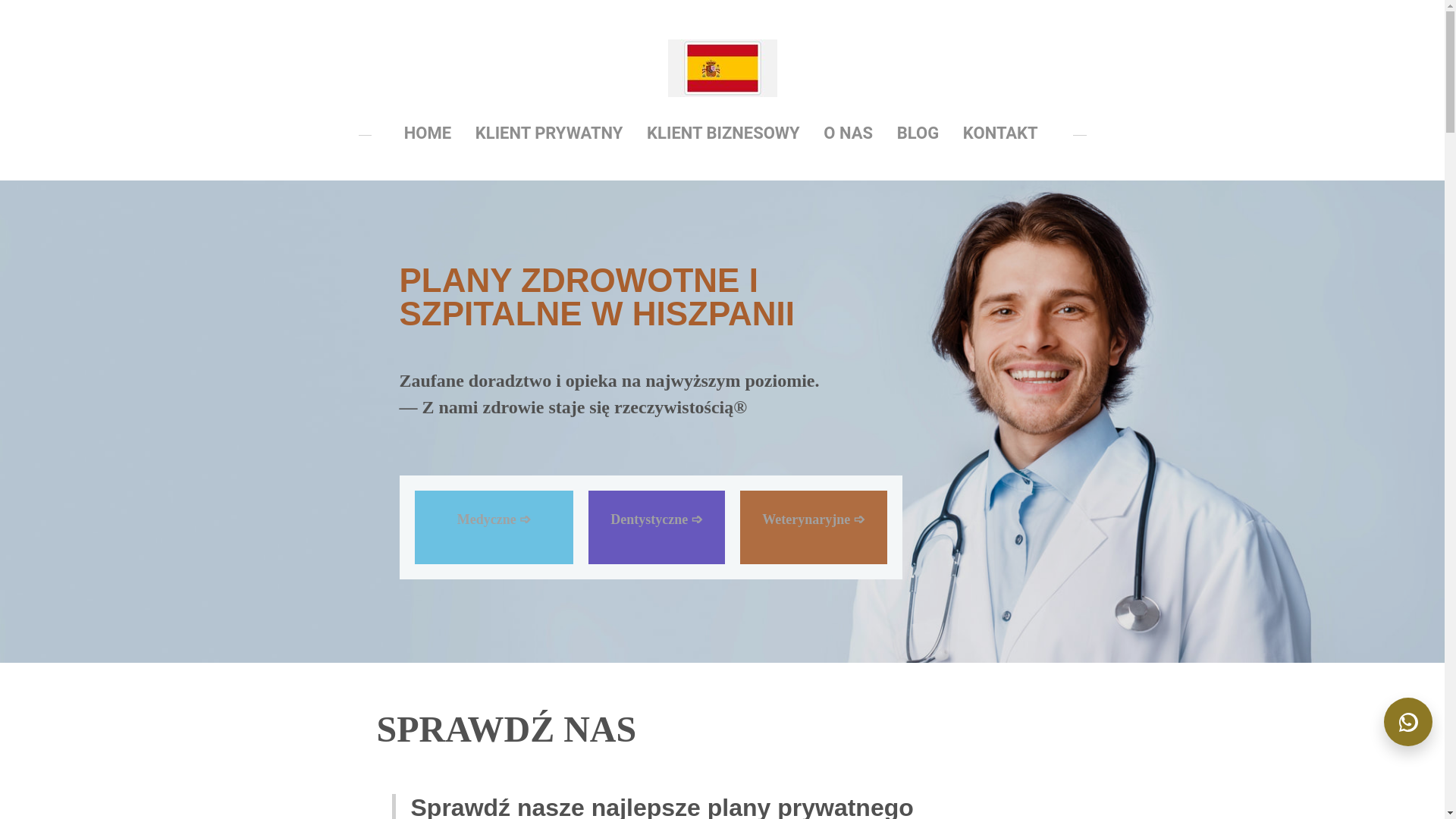 website screenshot of https://ubezpieczeniezdrowotne.es/
