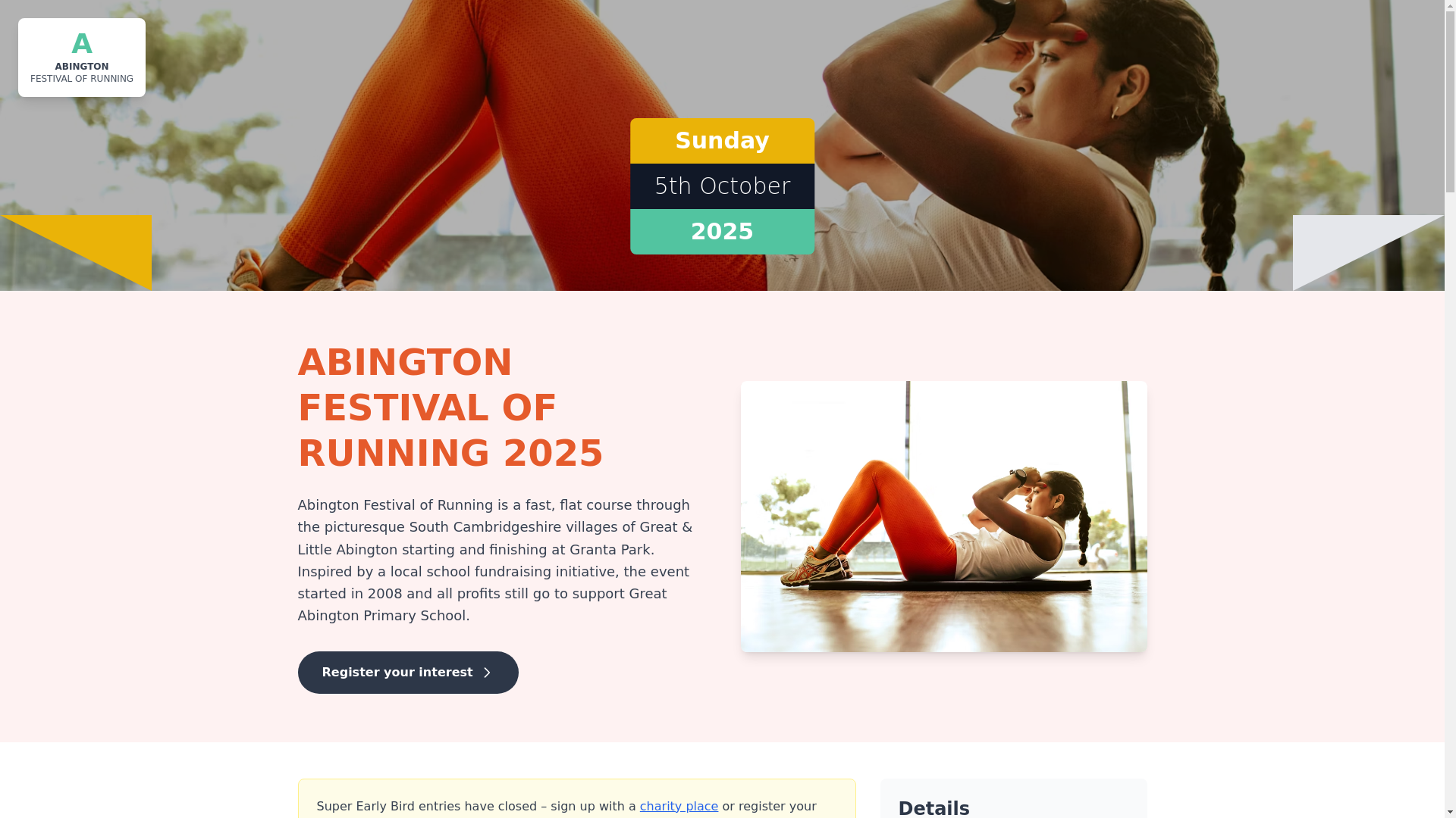 website screenshot of https://abingtonrunfest.pages.dev/