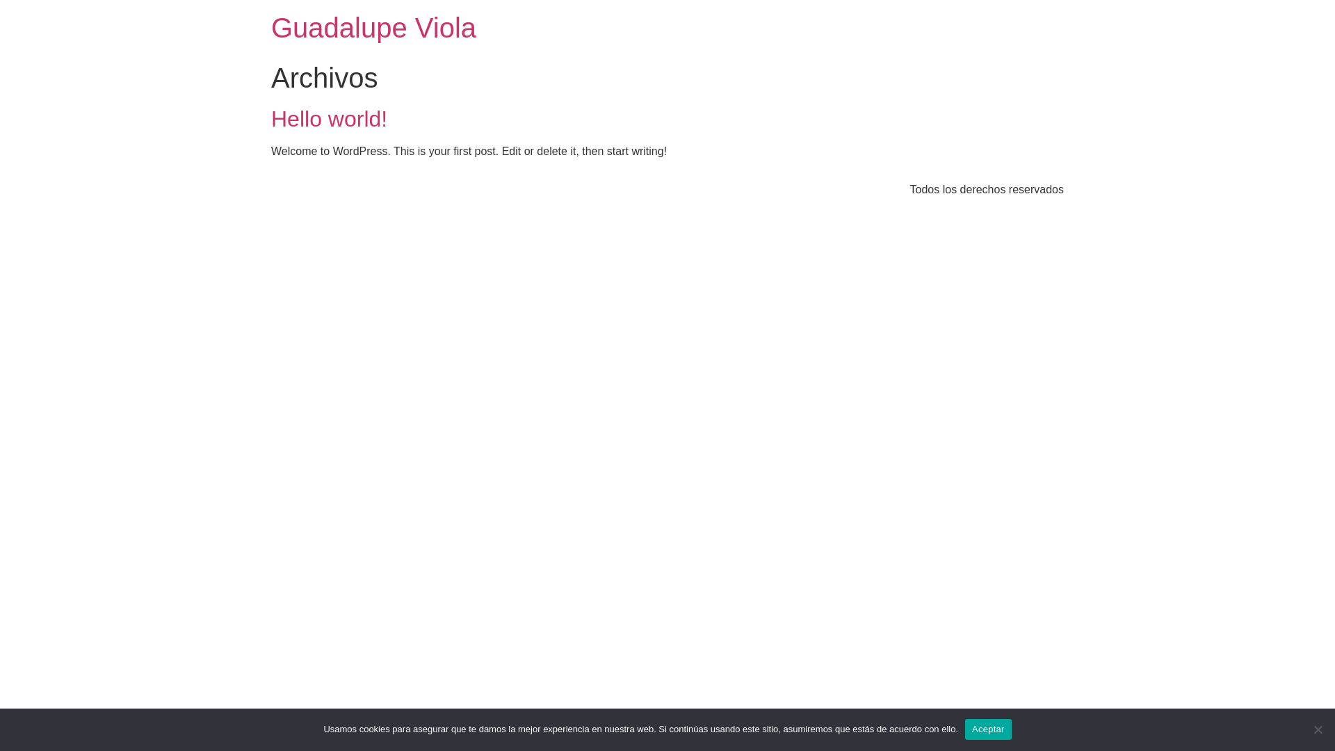 website screenshot of https://guadalupeviola.es/