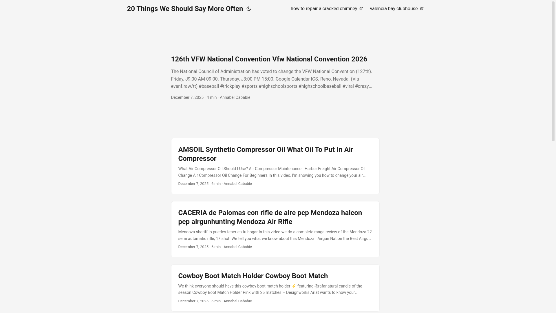 website screenshot of https://20thingsweshouldsaymoreoften.pages.dev/