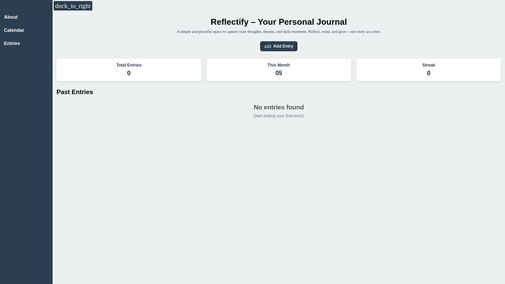 website screenshot of https://reflectly.pages.dev/
