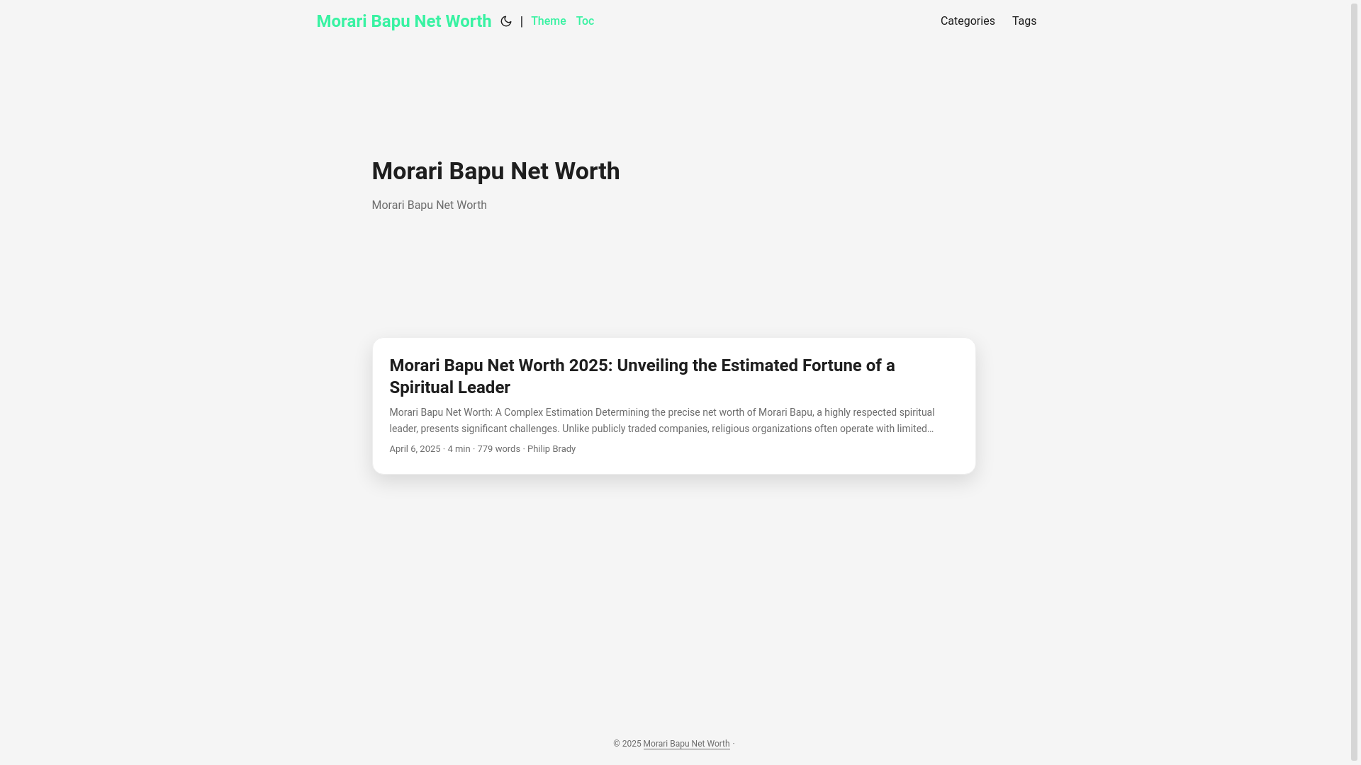 website screenshot of https://morari-bapu-net-worth.pages.dev/