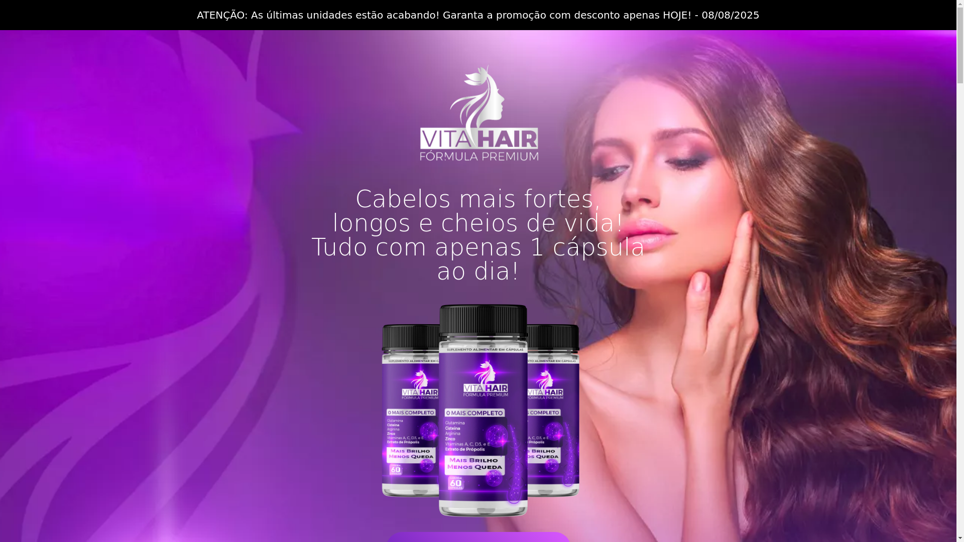 website screenshot of https://vita-hair.pages.dev/