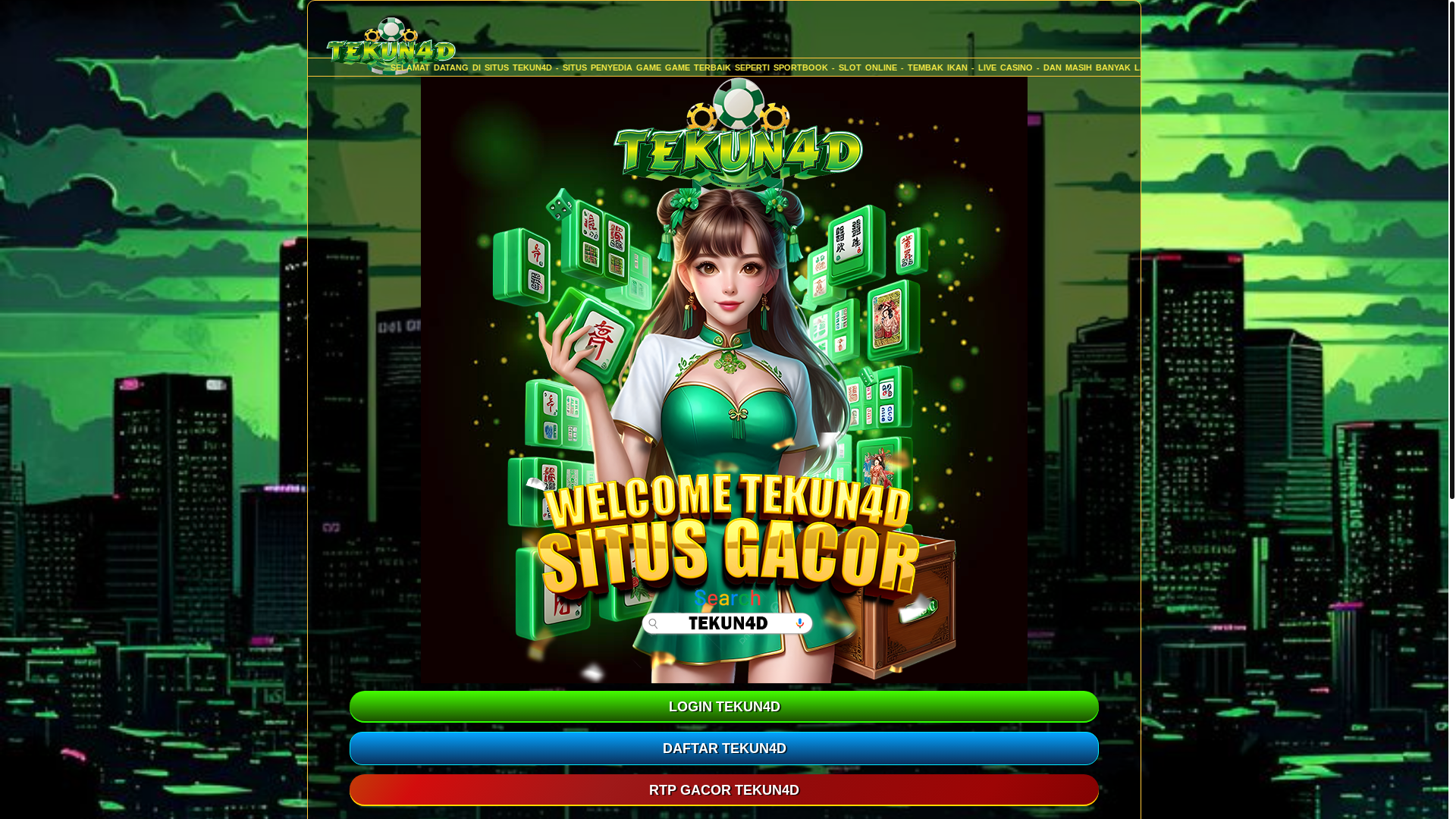 website screenshot of https://tekun4d-amplink.pages.dev/