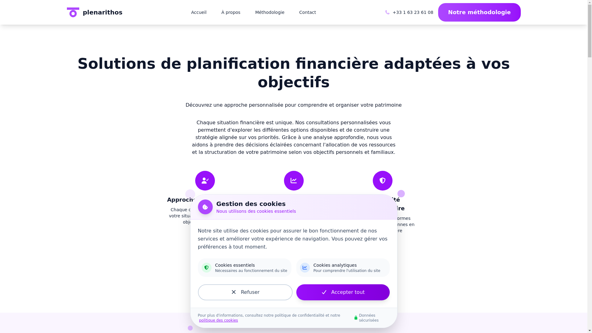 website screenshot of https://plenarithos.com/