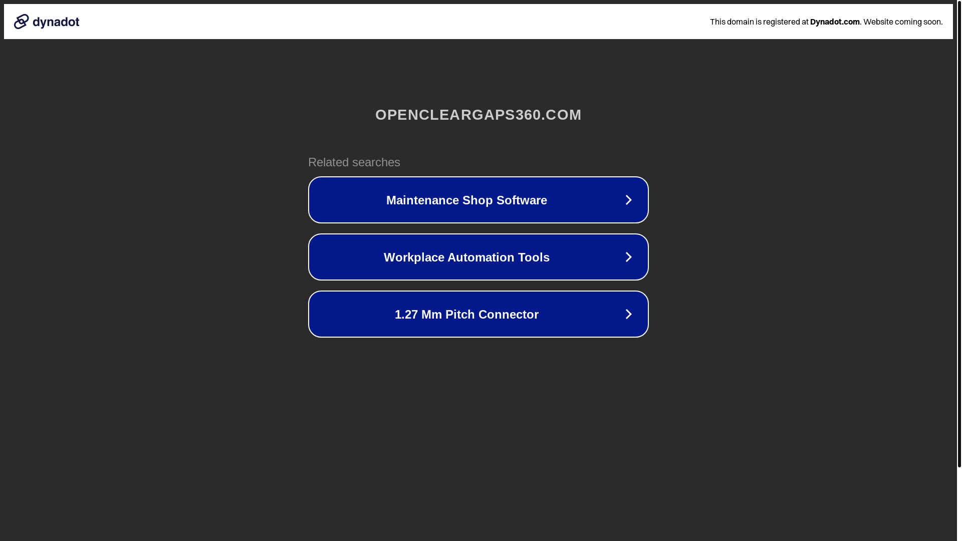 website screenshot of https://opencleargaps360.com/