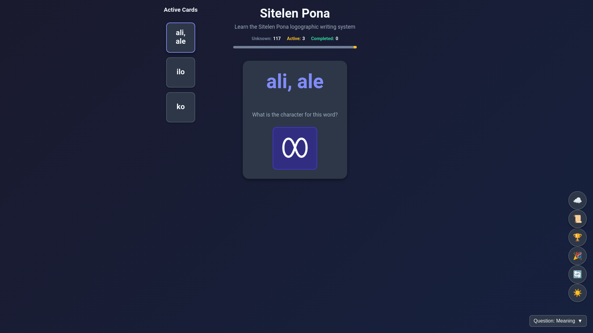 website screenshot of https://tokipona.kinsta.page