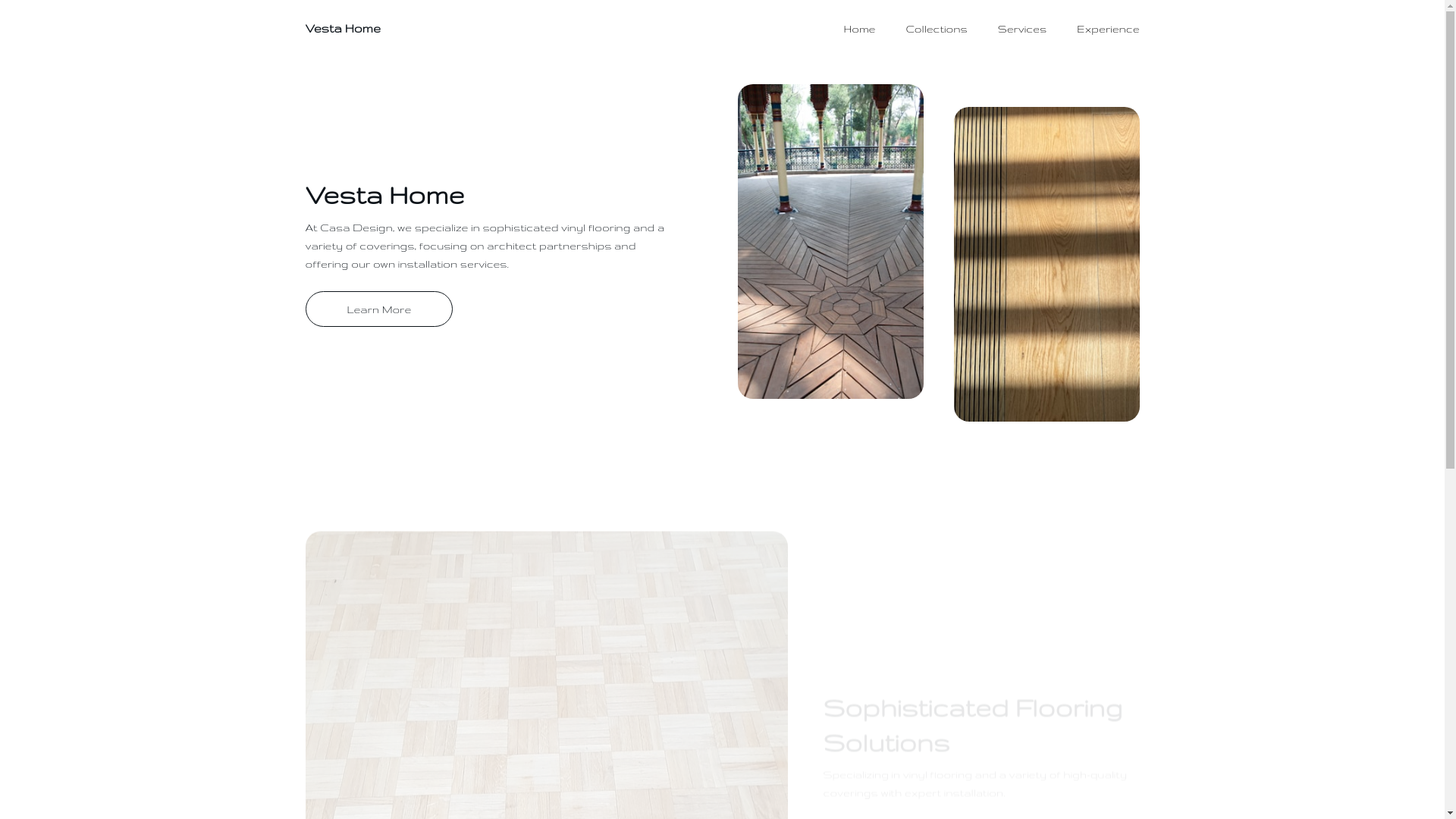 website screenshot of https://vestahomeoficial.com/