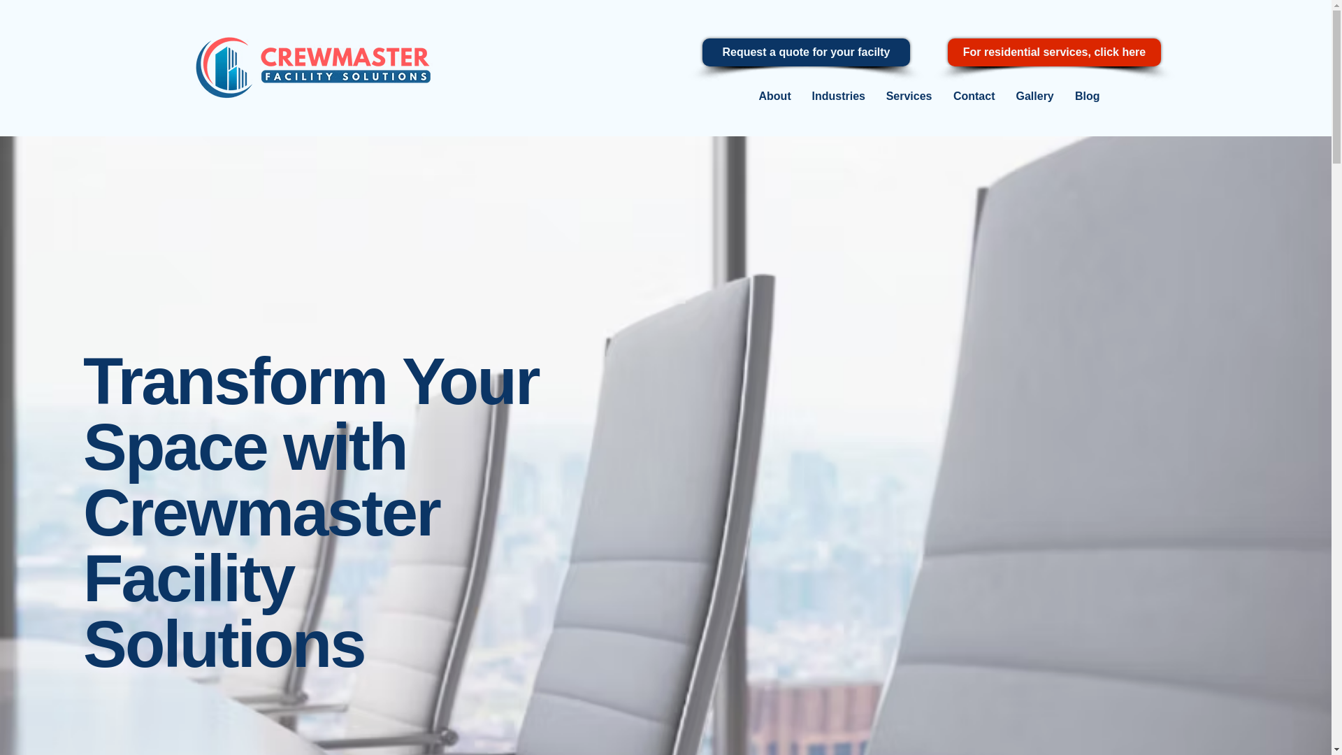 website screenshot of https://crewmastercleaning.com/