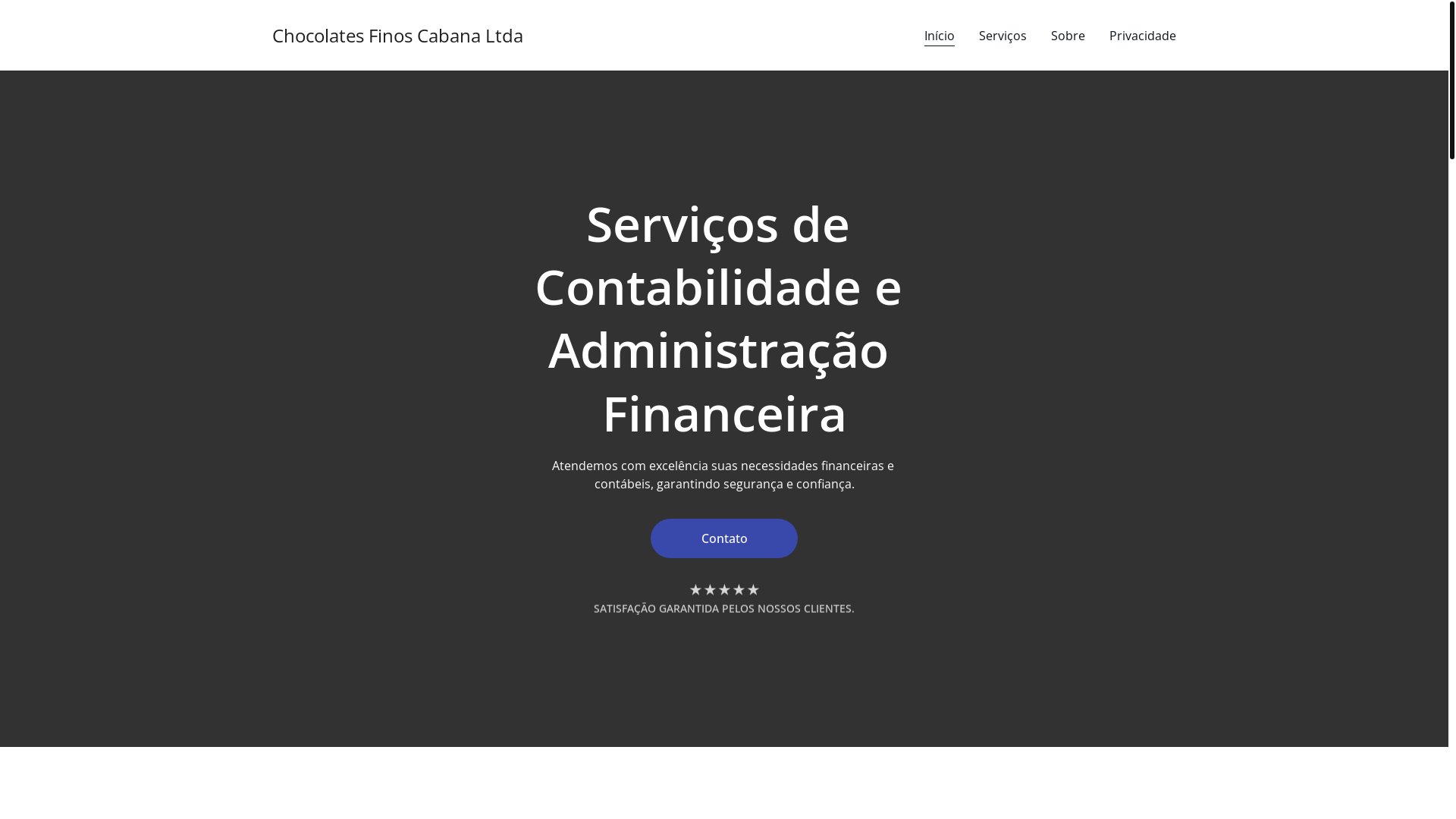 website screenshot of https://chocolatesfinoscabanaltda.shop/