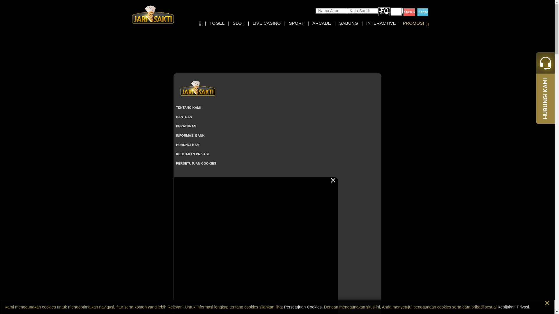 website screenshot of https://jarisaktisateayam.online/