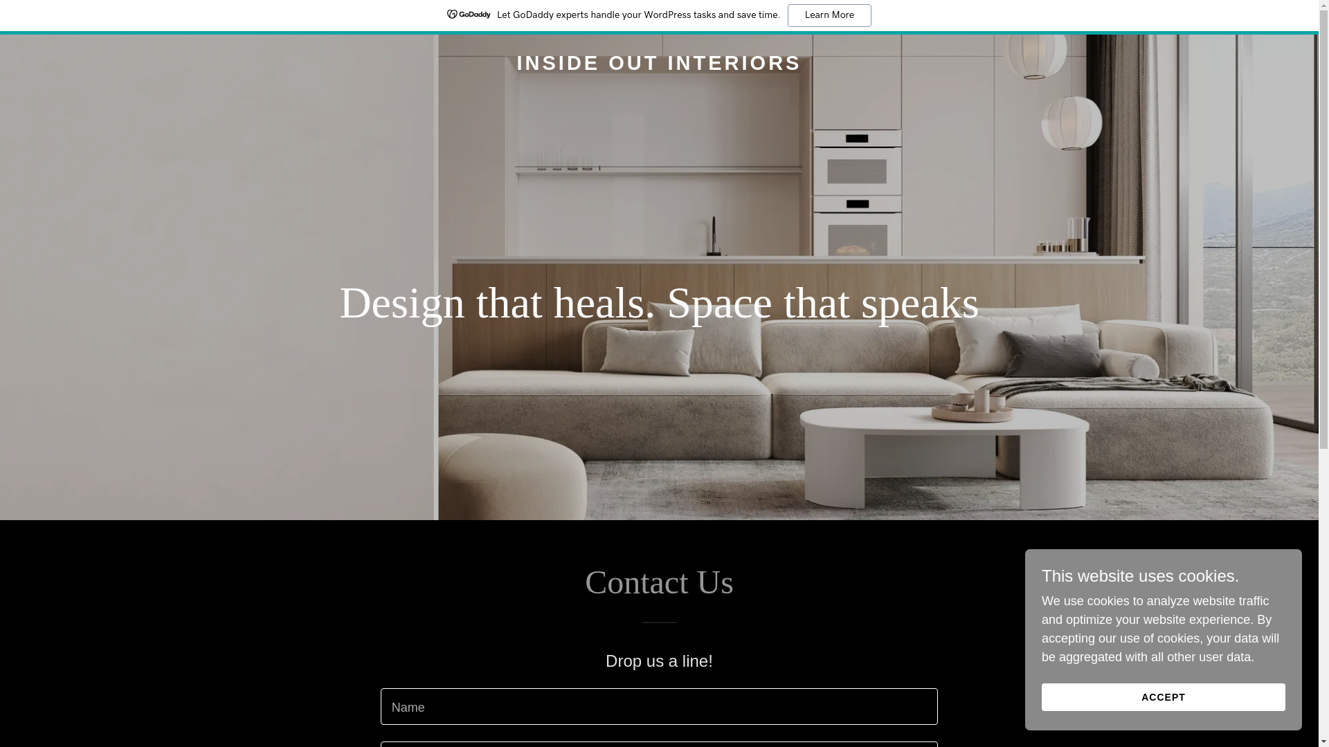 website screenshot of https://insideoutinteriors.co/