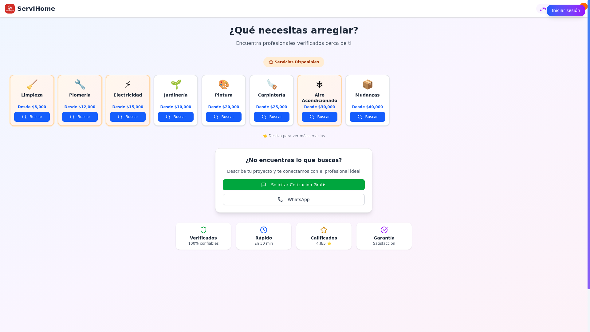 website screenshot of https://fixihogar.com/