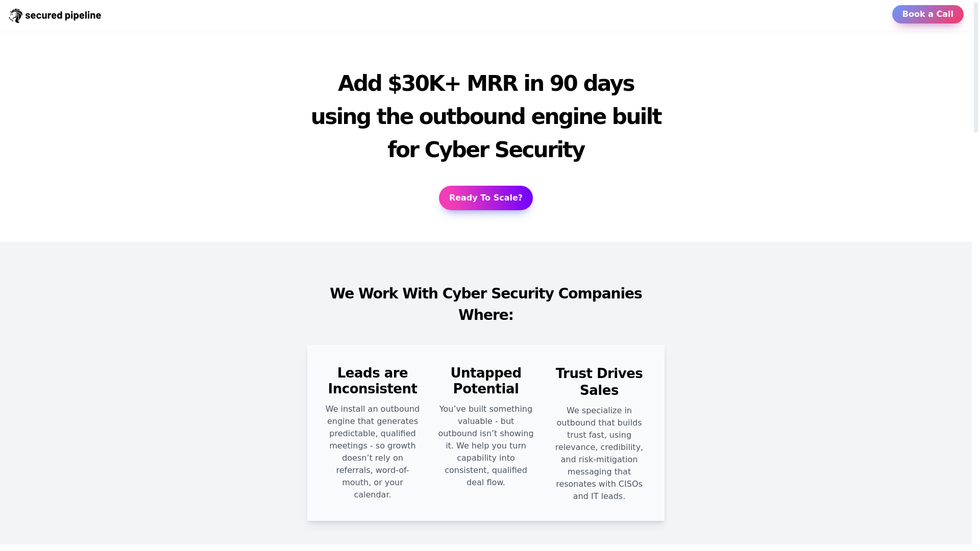 website screenshot of https://securedpipeline.com/