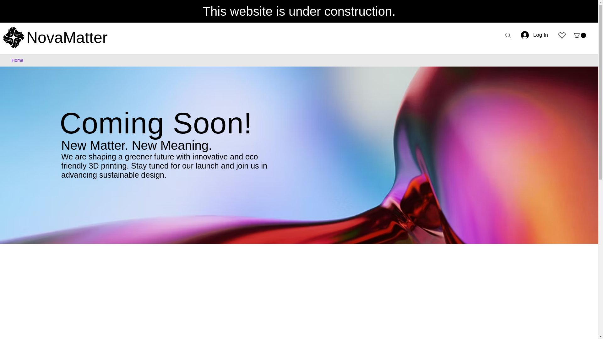 website screenshot of https://novamatterllc.com/