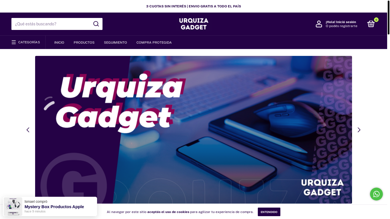 website screenshot of https://www.urquizagadget.store/