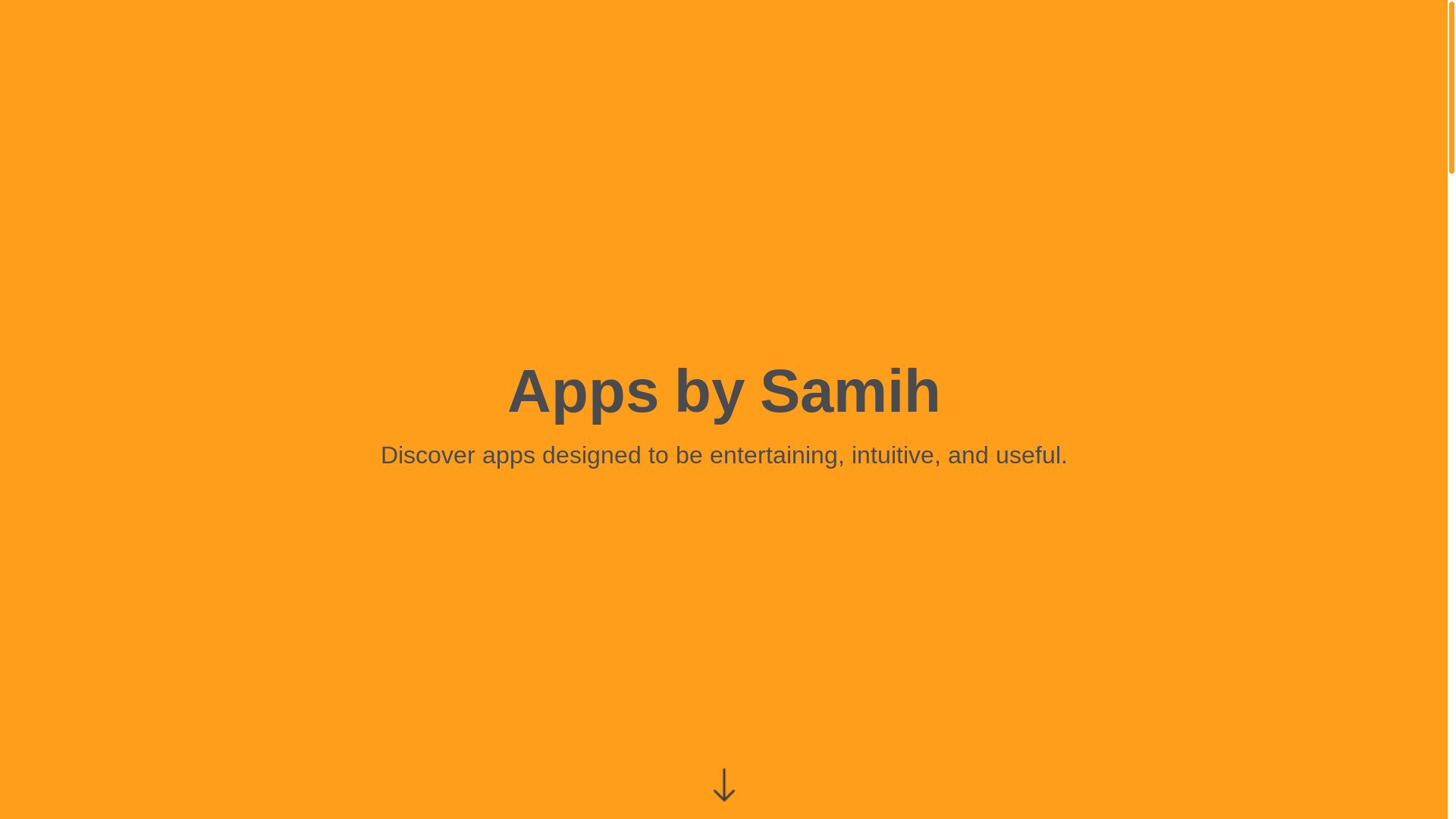 website screenshot of https://samihapps.pages.dev/