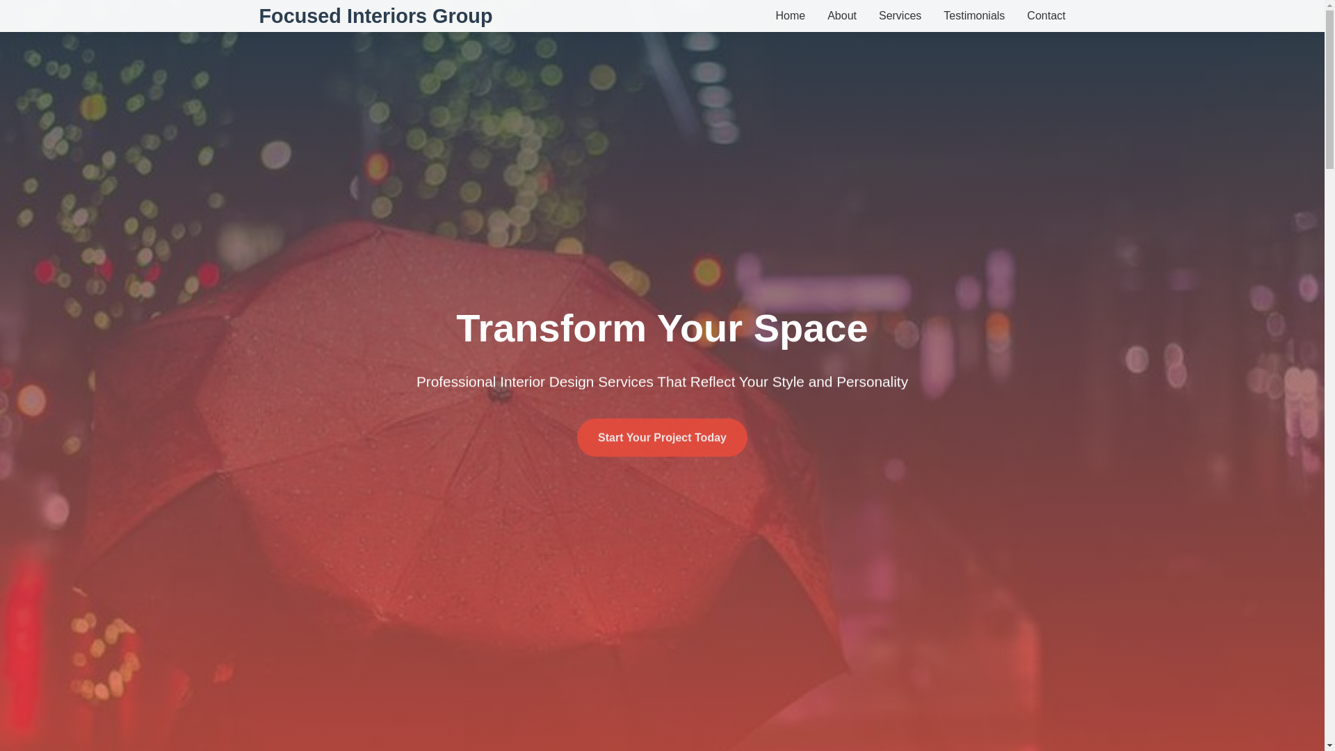 website screenshot of https://focusedinteriorsgroup.click/