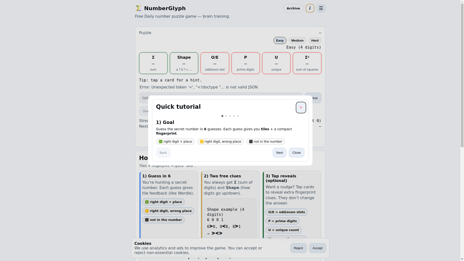 website screenshot of https://numprint.pages.dev/