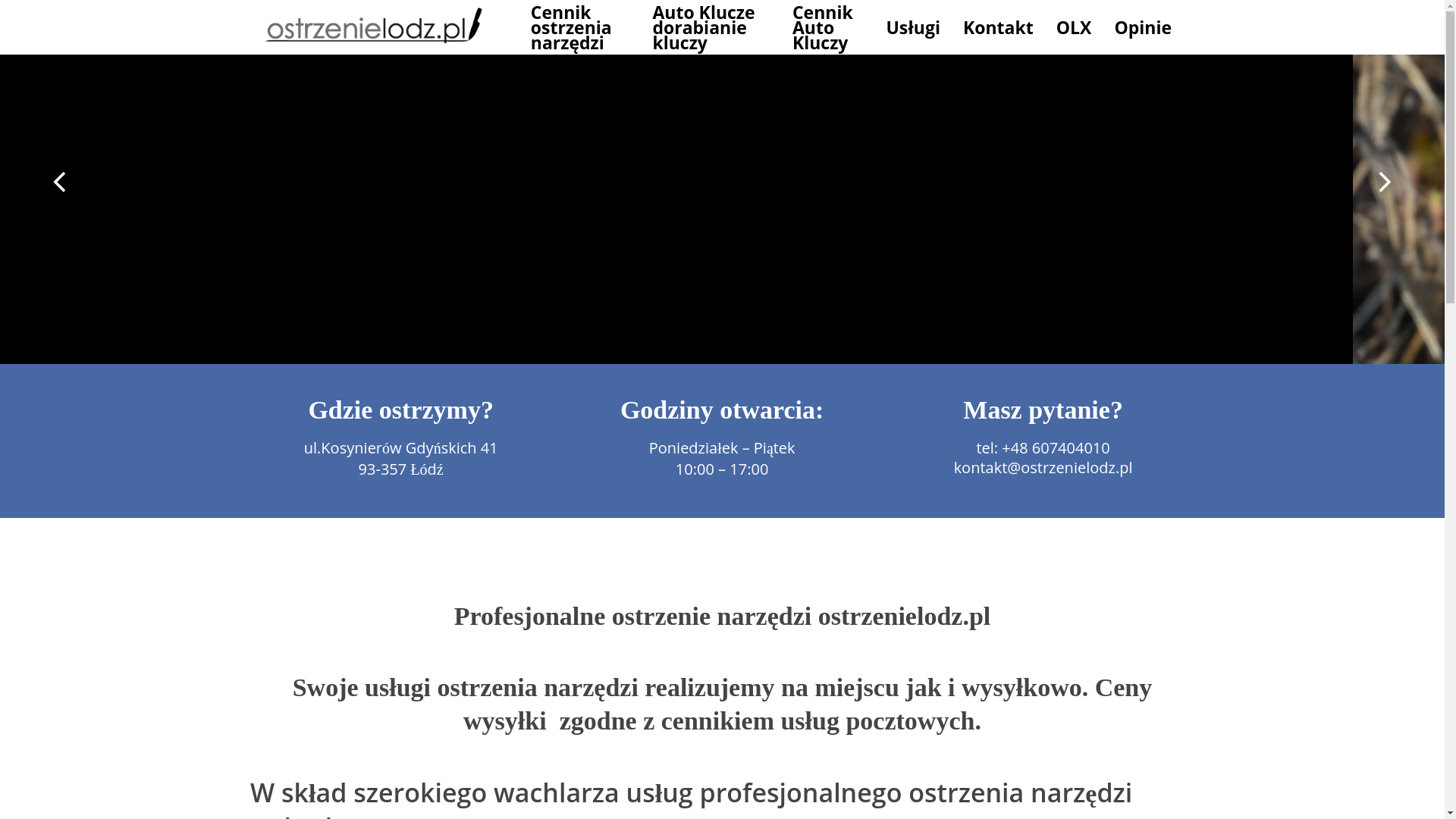 website screenshot of https://ostrzeniecazek.pl/