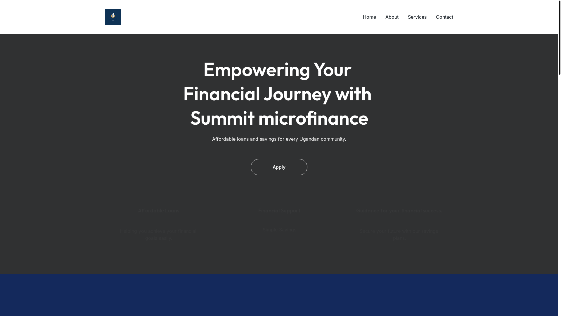 website screenshot of https://summitmicrofinanceltd.com/