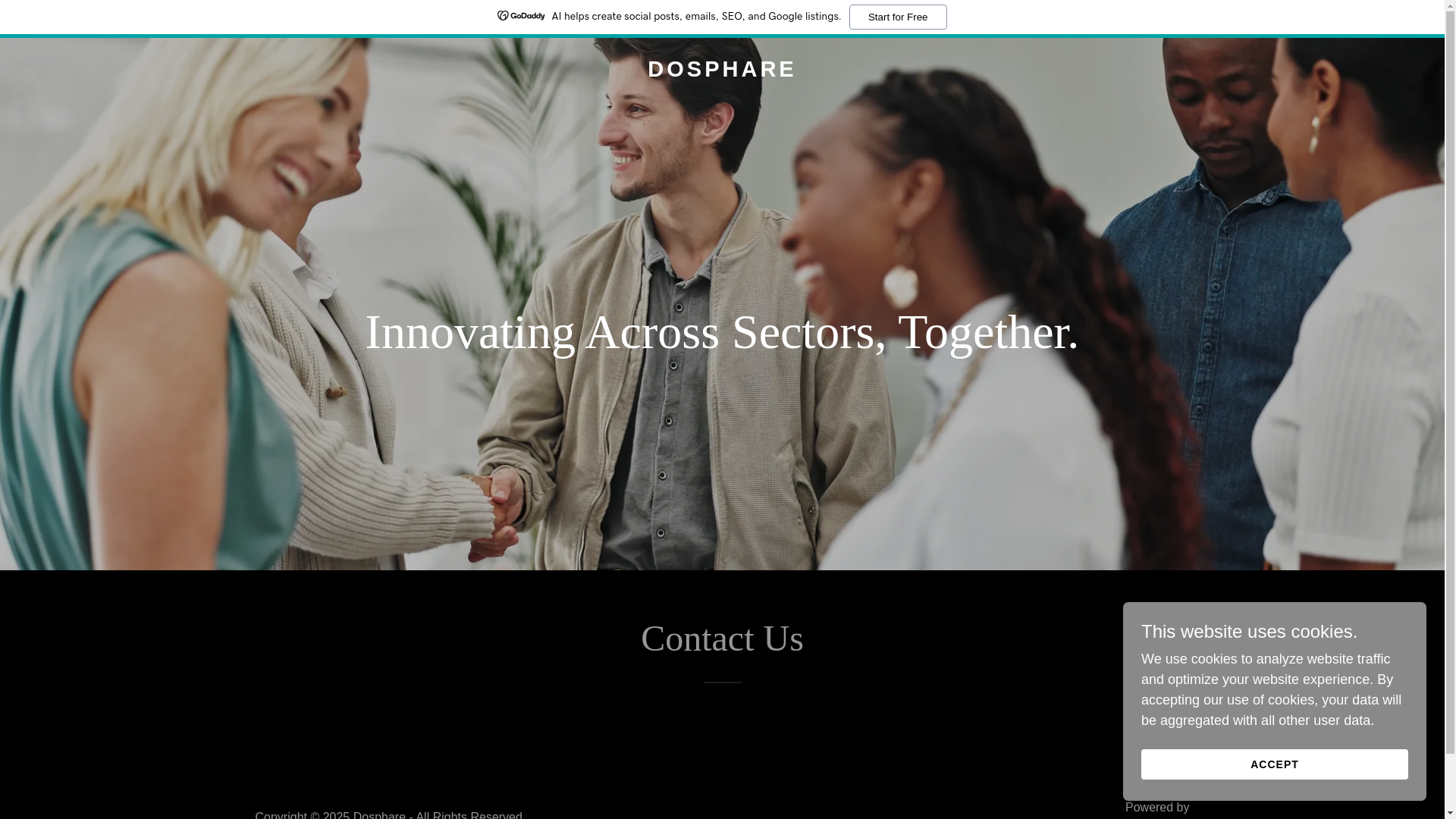 website screenshot of https://dosphare.in/