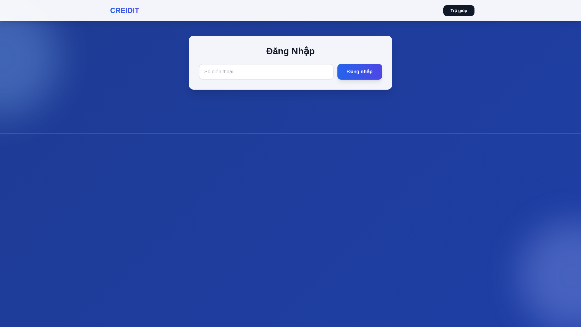 website screenshot of https://creiditlinkapp.com/
