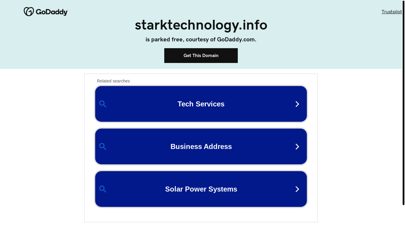 website screenshot of https://starktechnology.info/