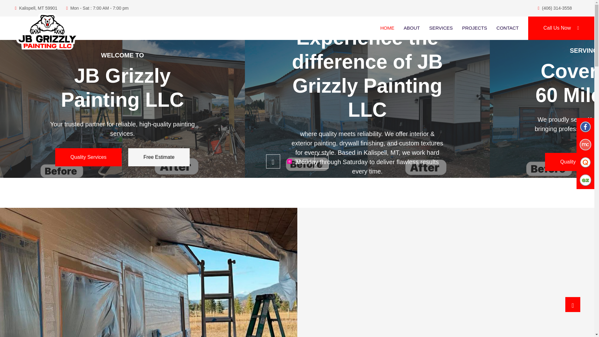 website screenshot of https://jbgrizzlypaintingllc.us/