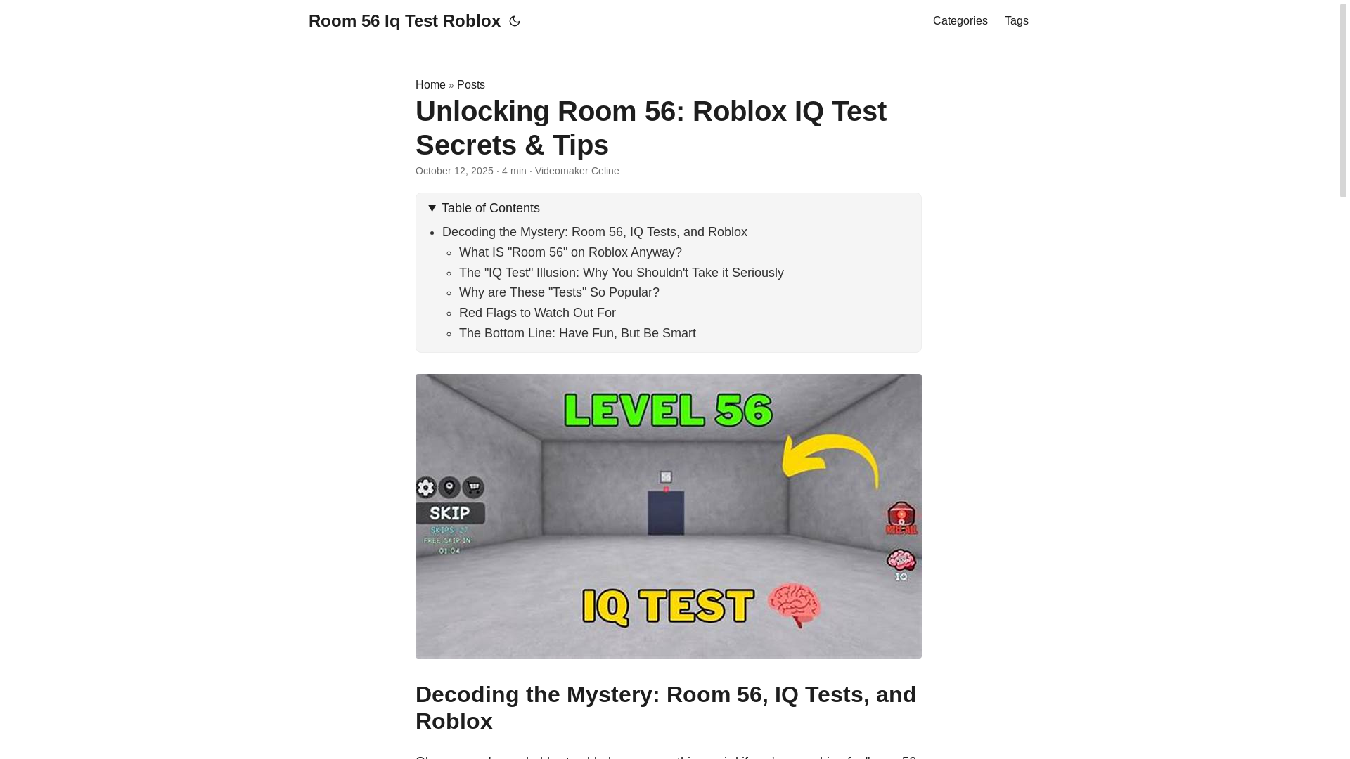 website screenshot of https://room-56-iq-test-roblox.pages.dev/