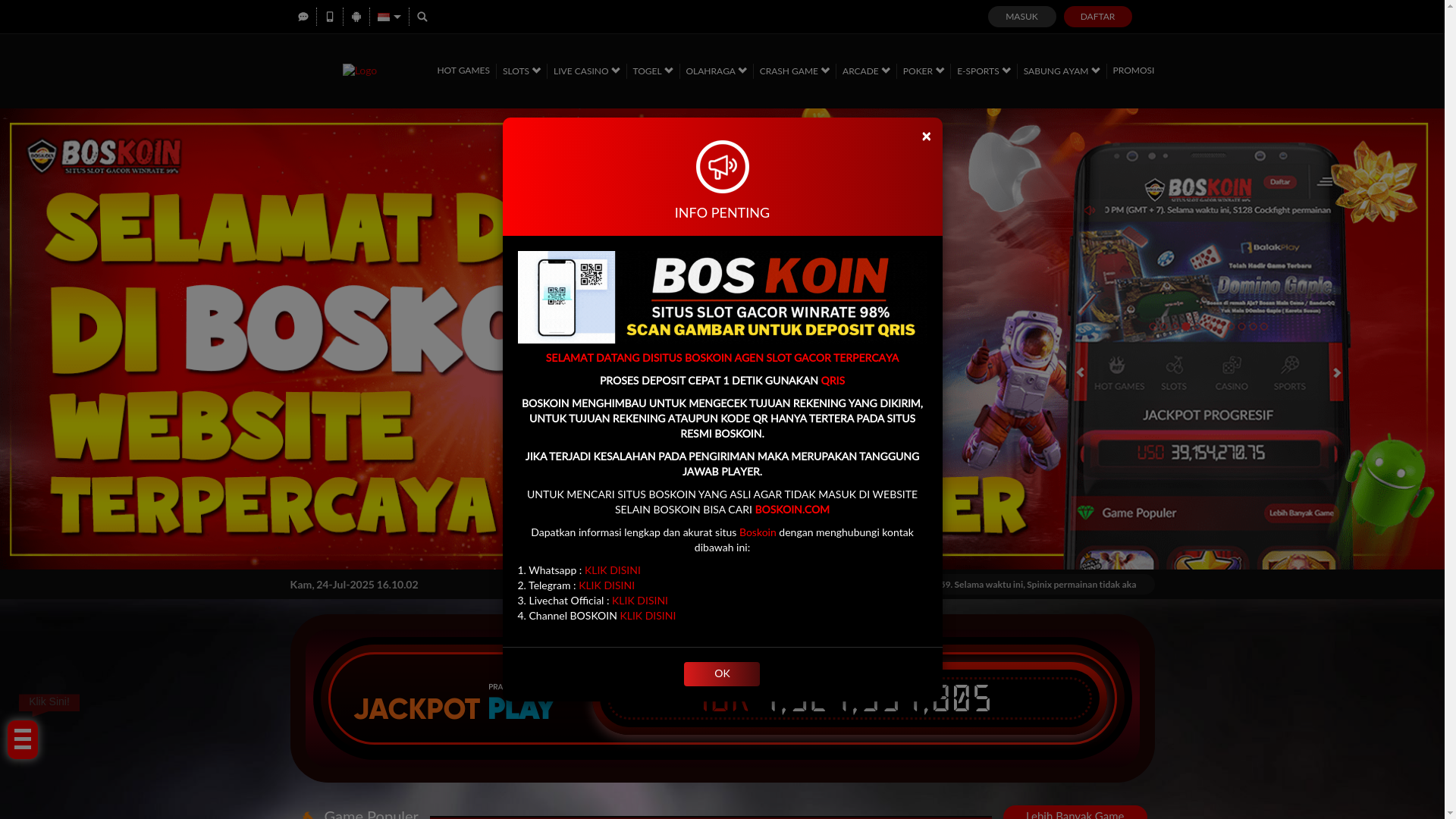 website screenshot of https://boskoin-sini.com/