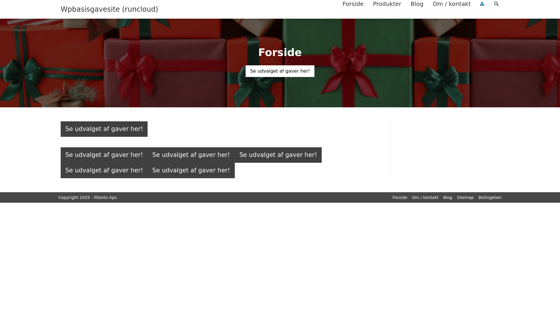 website screenshot of https://gaver-til-svigermor.dk/