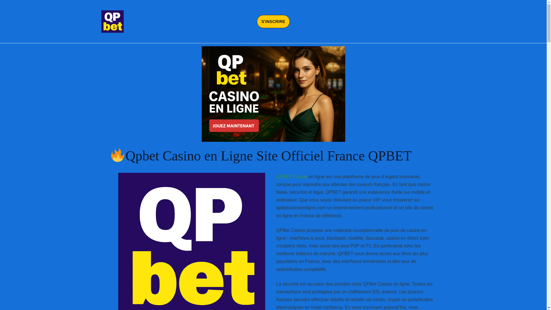 website screenshot of https://qpbetcasinoenligne.com/
