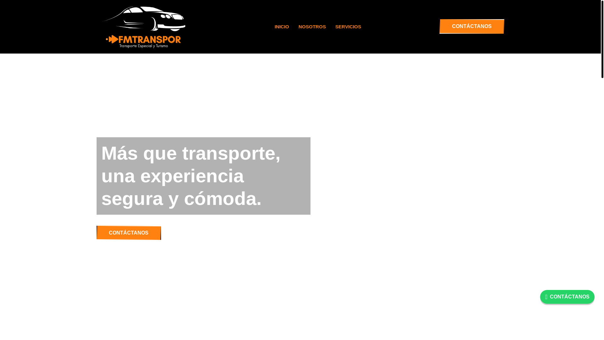 website screenshot of https://fmtranspor.com/