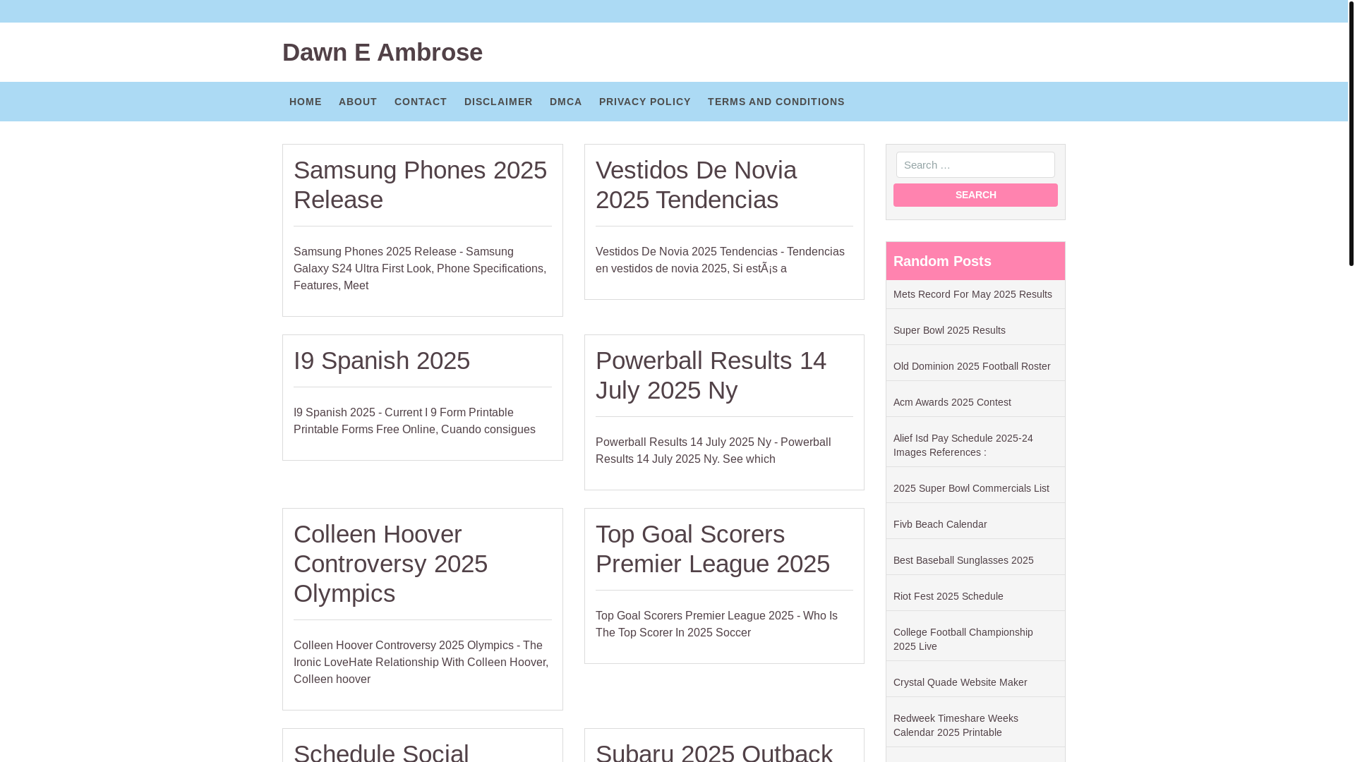 website screenshot of https://dawneambroser.pages.dev/