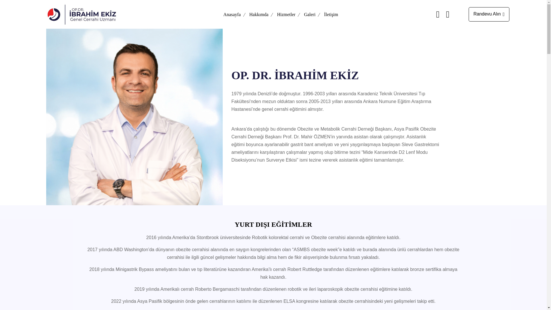 website screenshot of https://ibrahimekiz.com/