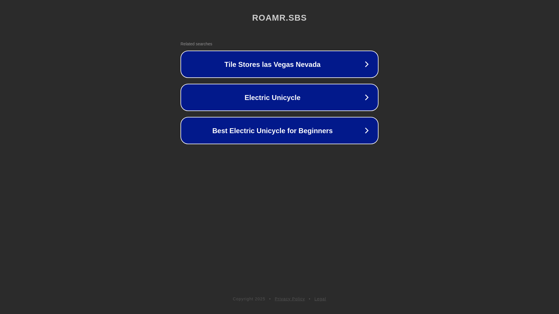 website screenshot of https://roamr.sbs/