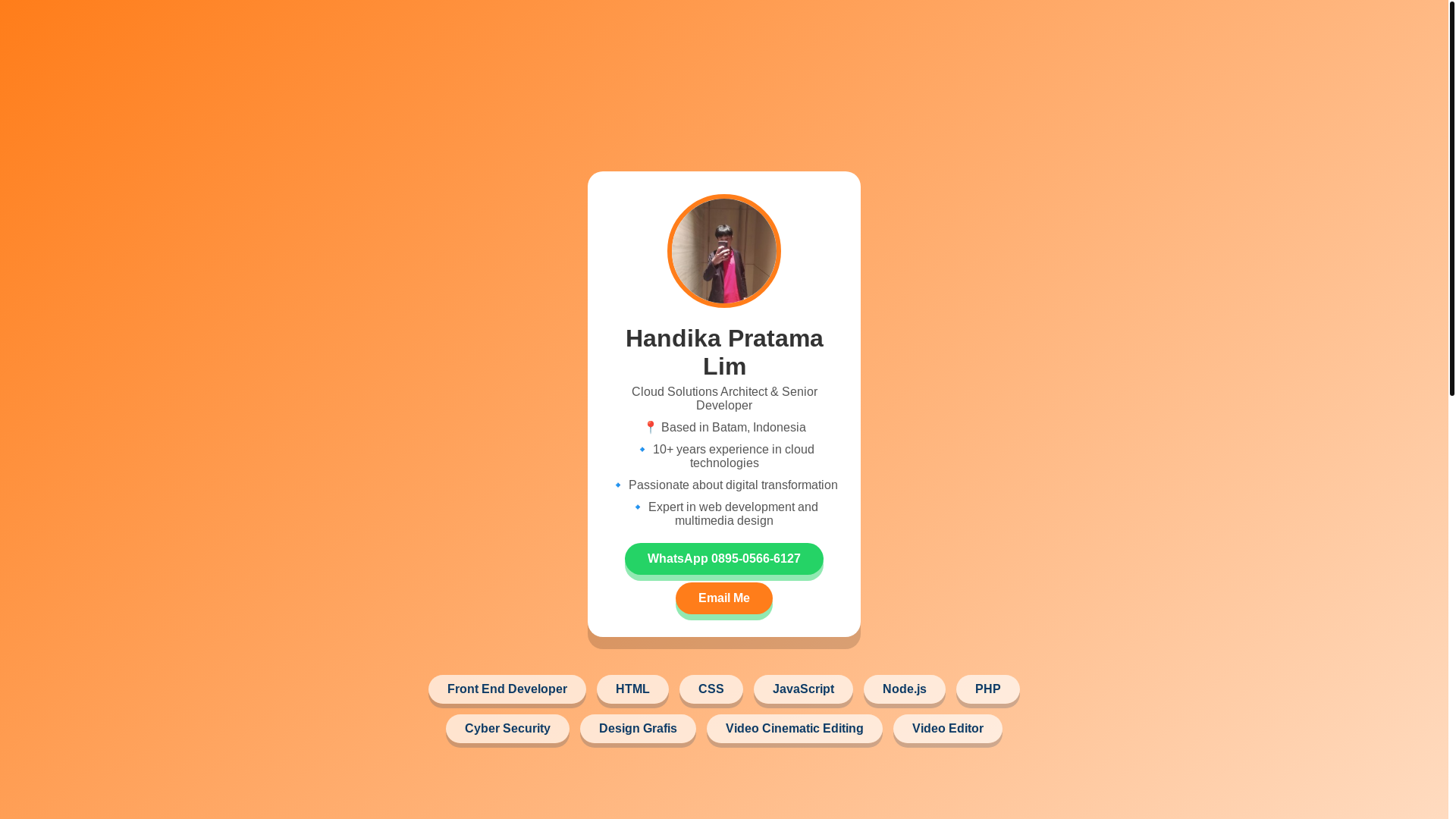 website screenshot of https://handika-kom.web.id/