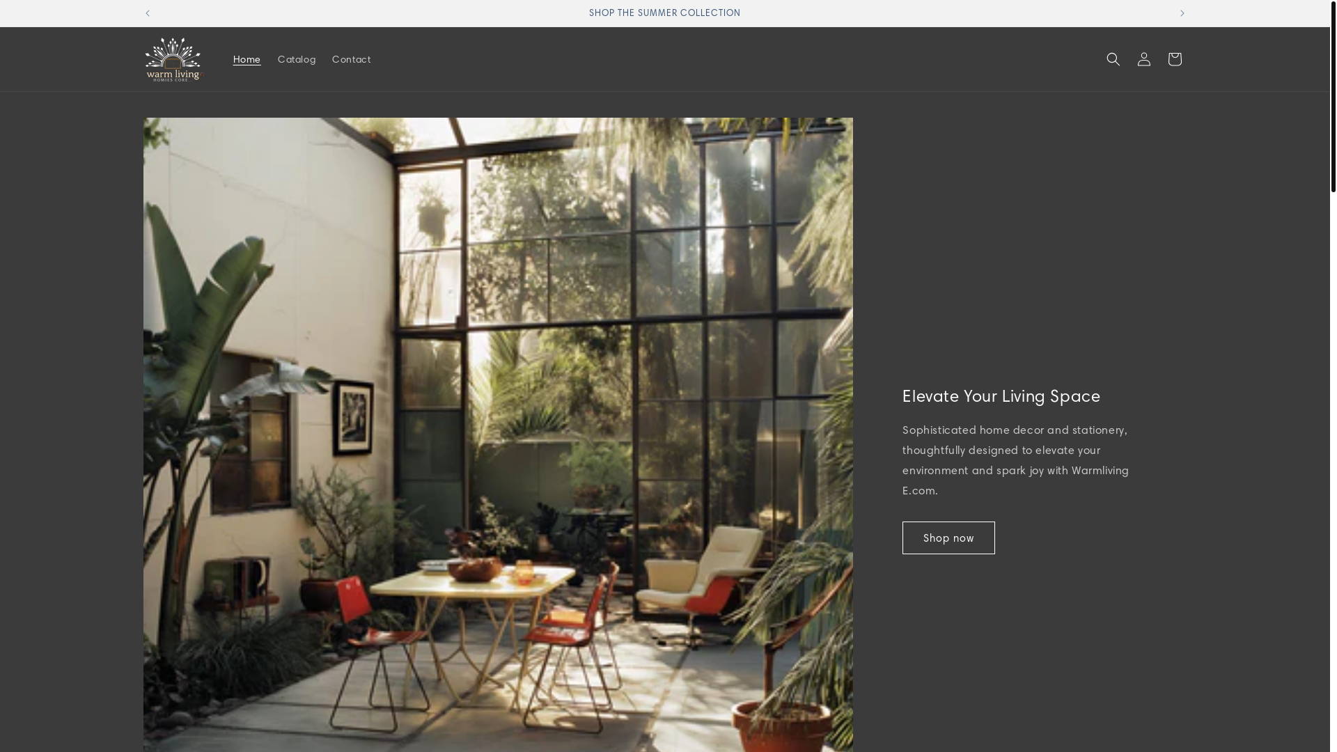 website screenshot of https://warmliving.site/