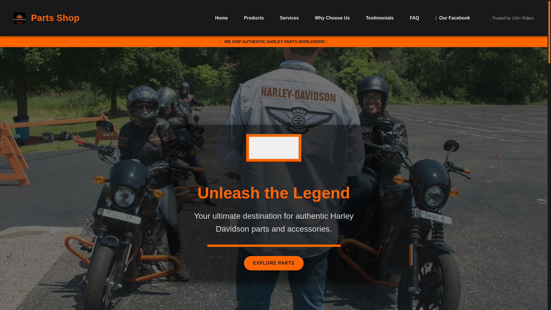 website screenshot of https://harleydavidsonpartsavailableforsale.com/