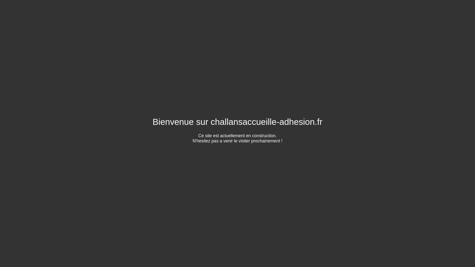 website screenshot of https://challansaccueille-adhesion.fr/