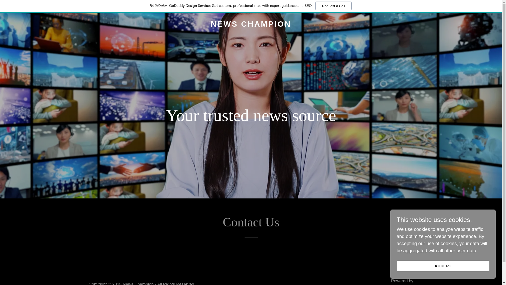 website screenshot of https://newschampion.news/