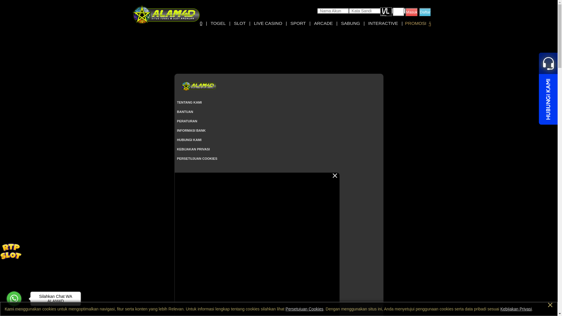 website screenshot of https://alam4dboy.com/