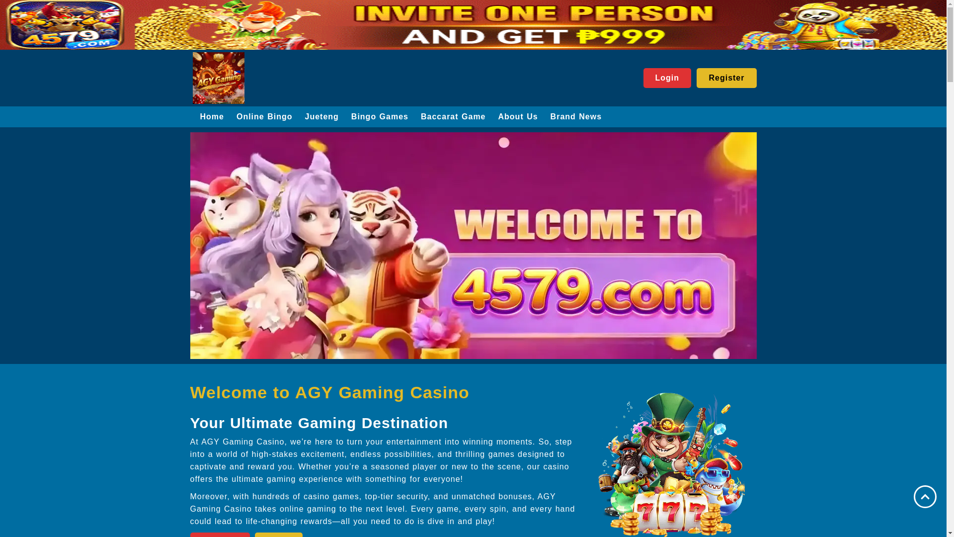website screenshot of https://agygaming88.com/