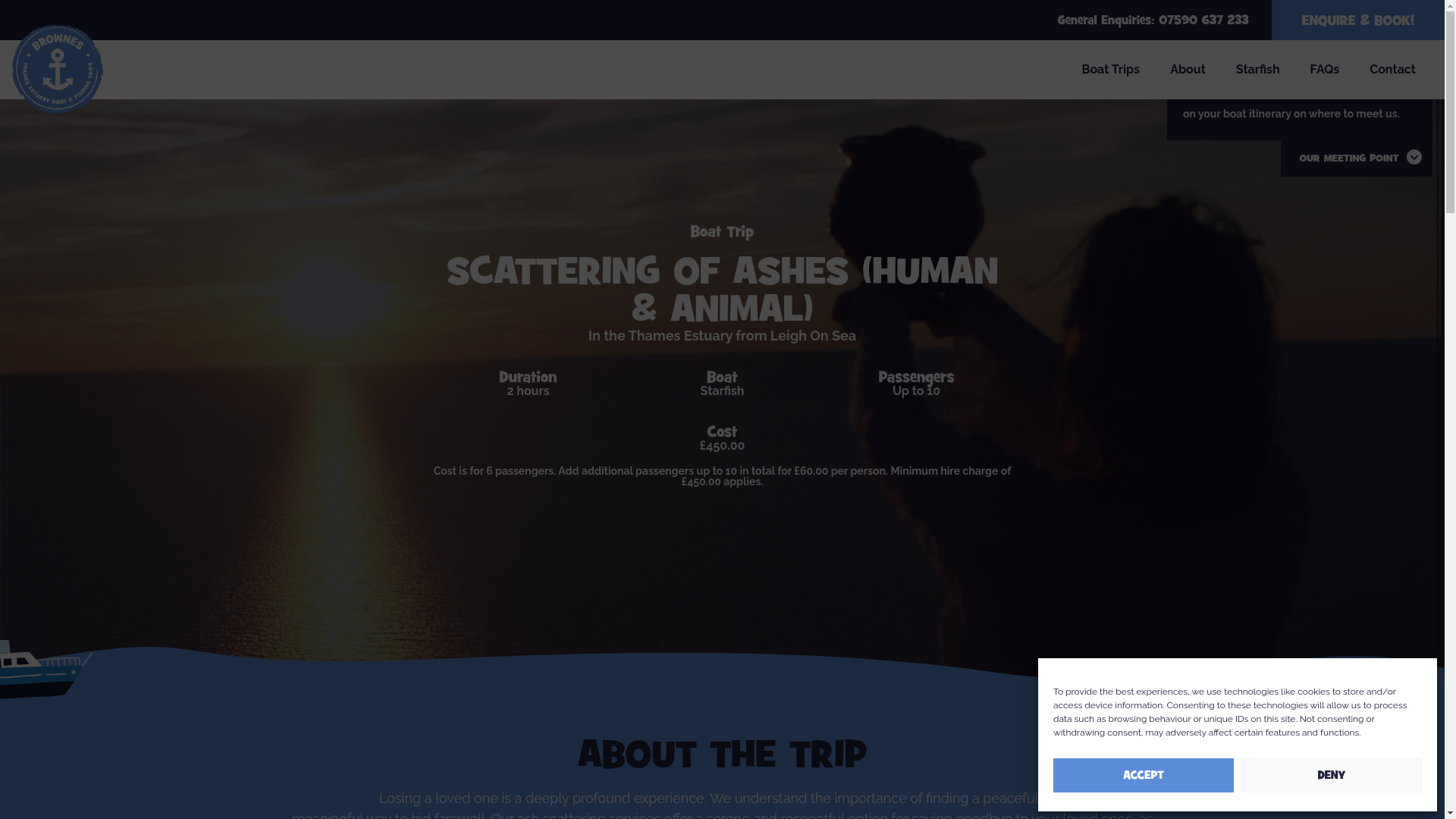 website screenshot of https://thamesestuaryscatteringofashes.co.uk/
