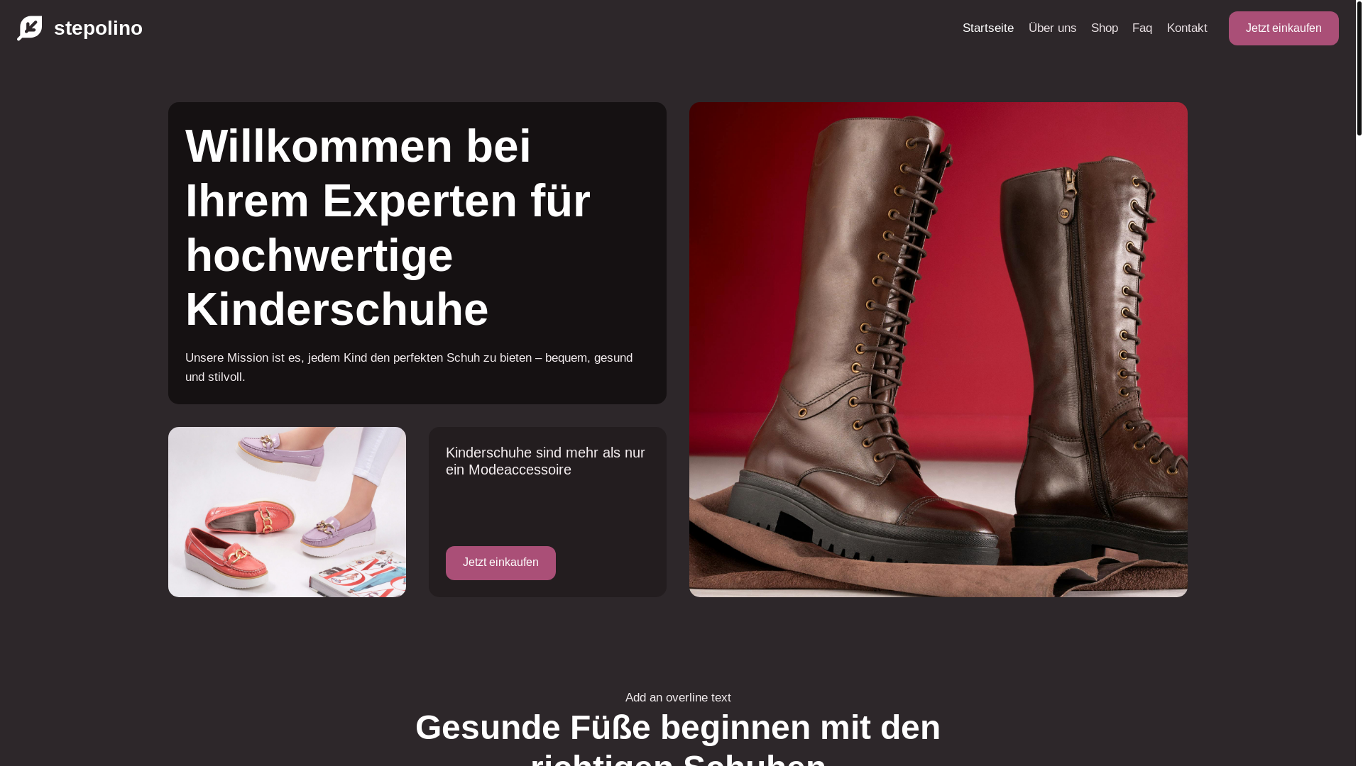 website screenshot of https://minigluck.store/