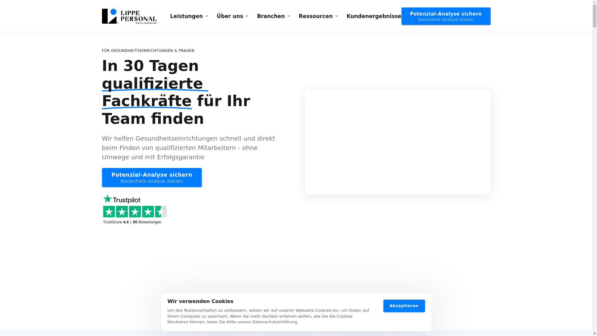 website screenshot of https://jetzt-planbar-personal.com/