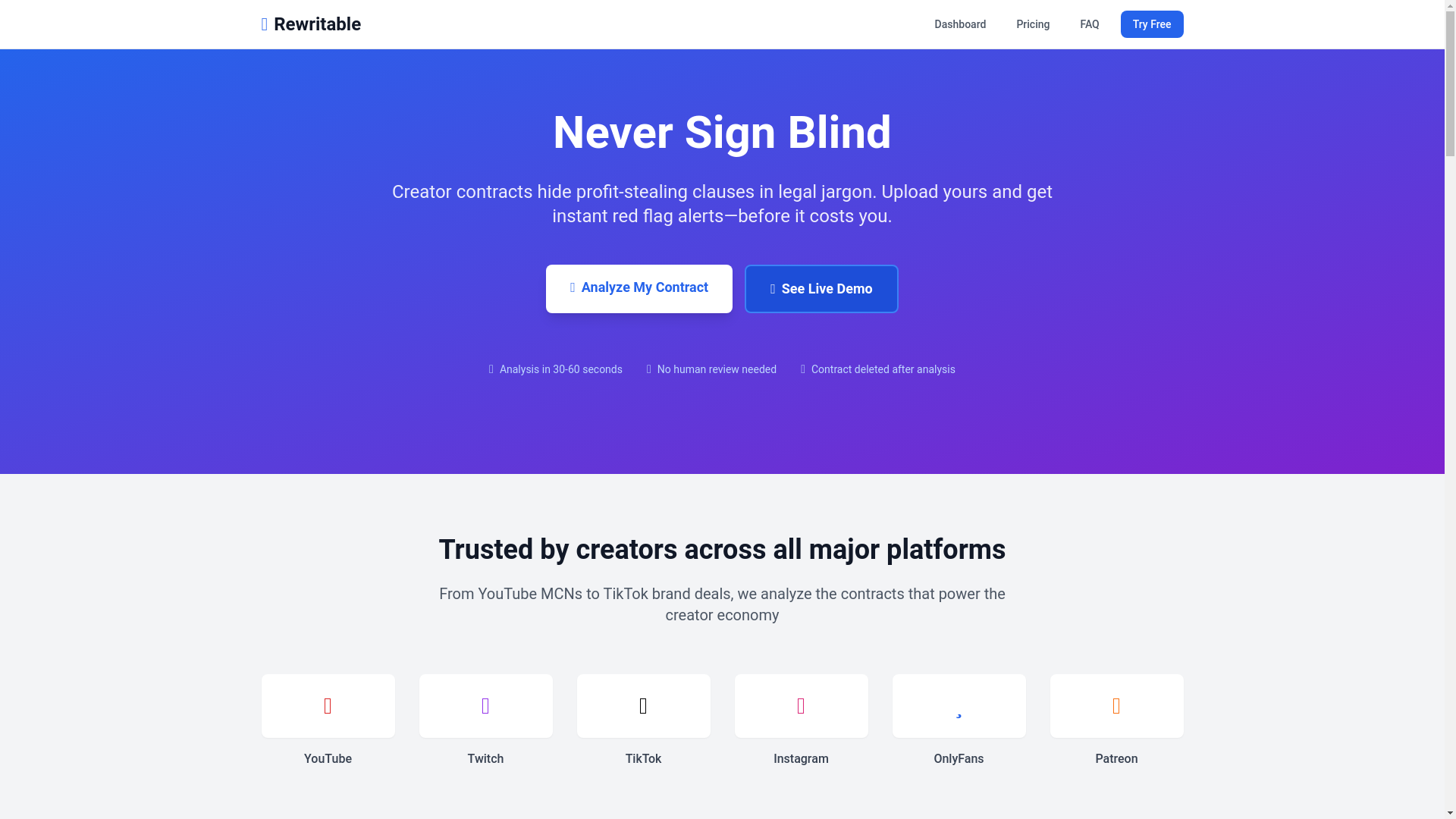 website screenshot of https://rewritable-enhanced.pages.dev/